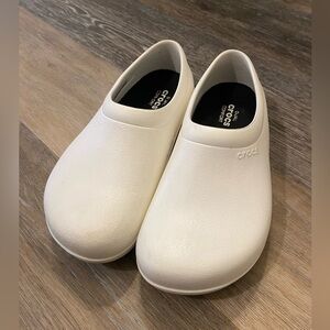 White crocs for work environment